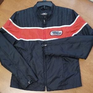 Harley-Davidson WM Racing Black Jacket with Orange Stripe